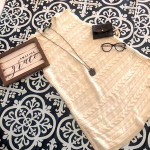 Lauren Ralph Lauren Sleeveless Cable Knit Sweater, XL